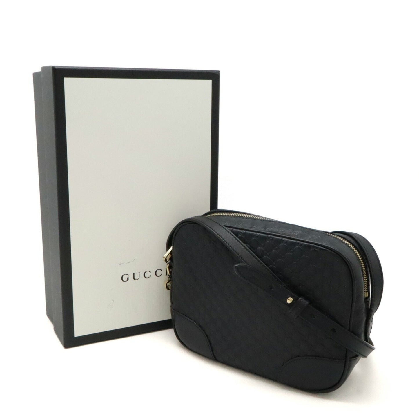 Gucci Black Leather Pochette Shoulder Bag