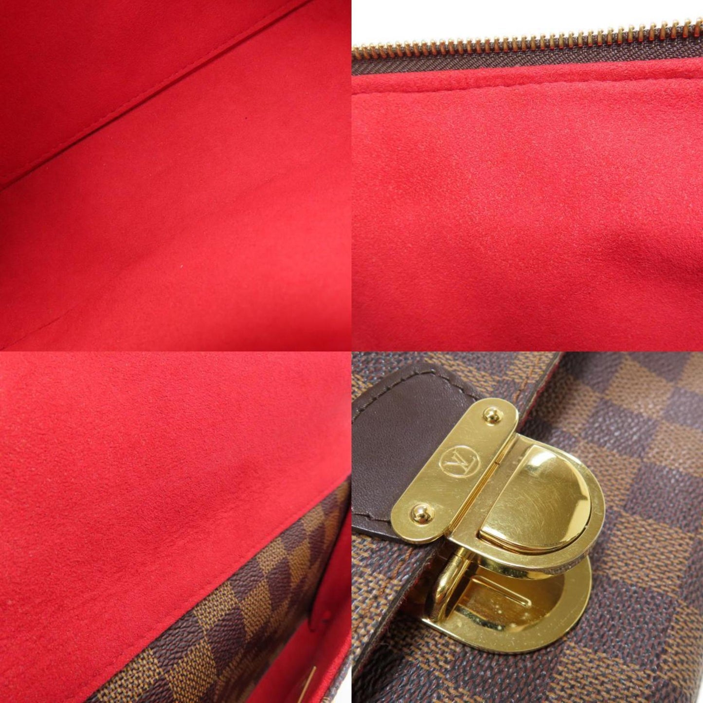 Louis Vuitton Damier Canvas Ebene Damier Canvas Shoulder Bag