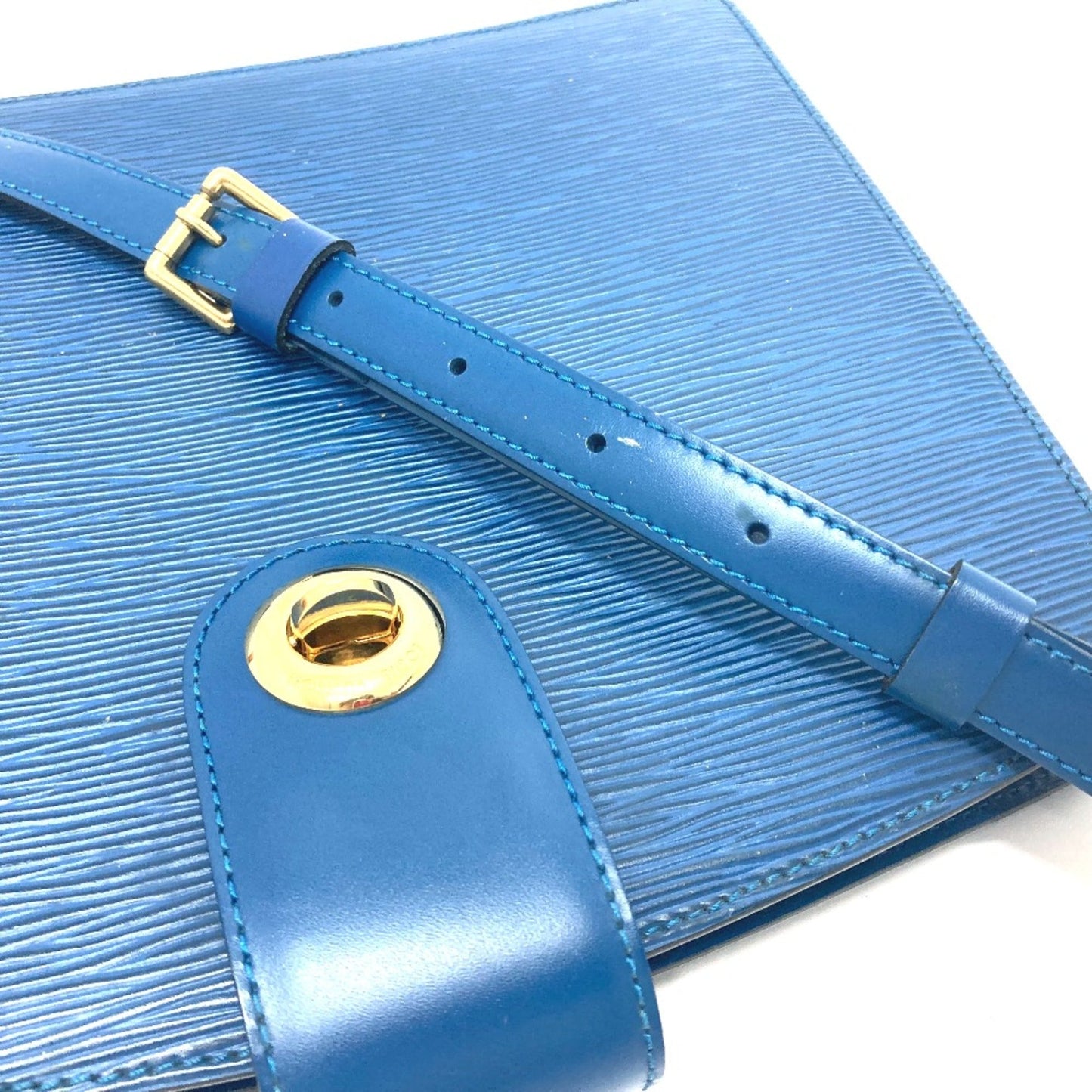 Louis Vuitton Blue Leather Shoulder Bag