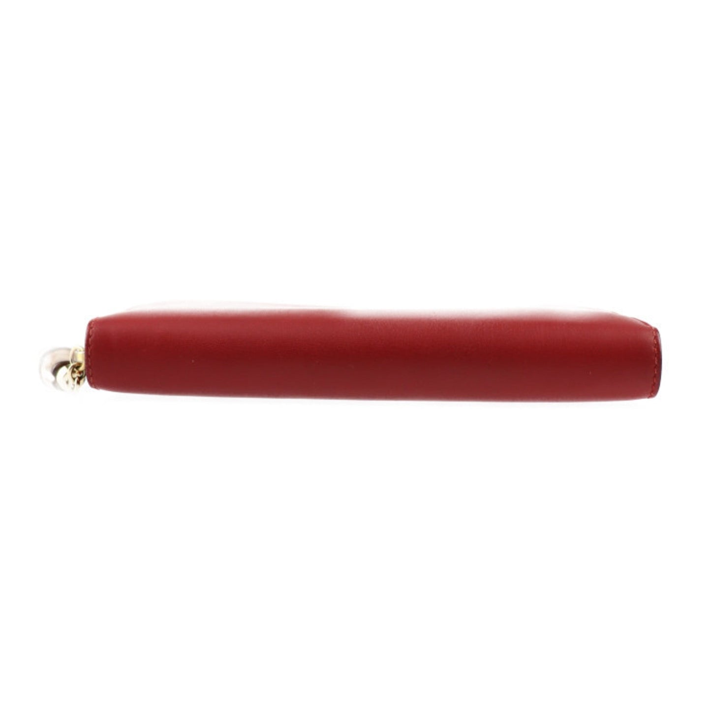 Gucci Red Color Leather Long Wallet (Bi-Fold)