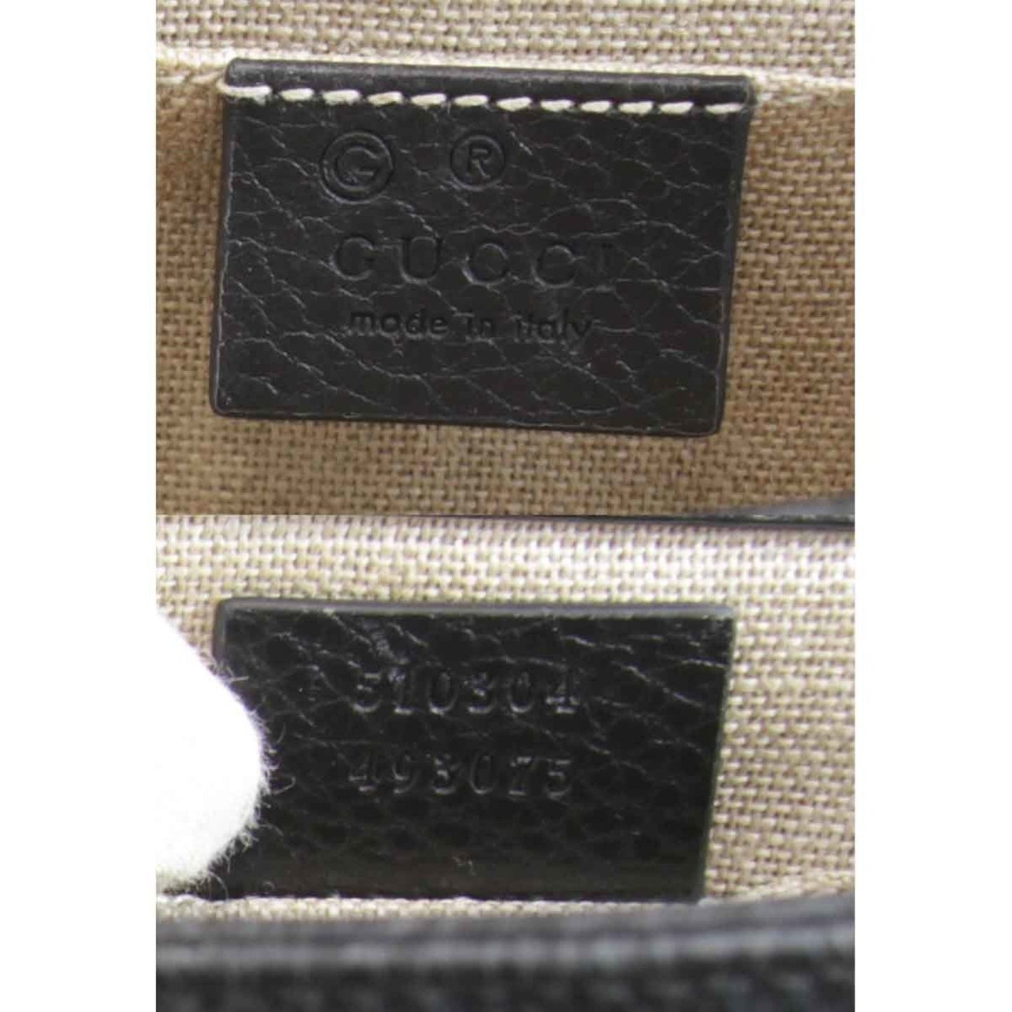 Gucci Black Leather Shoulder Bag
