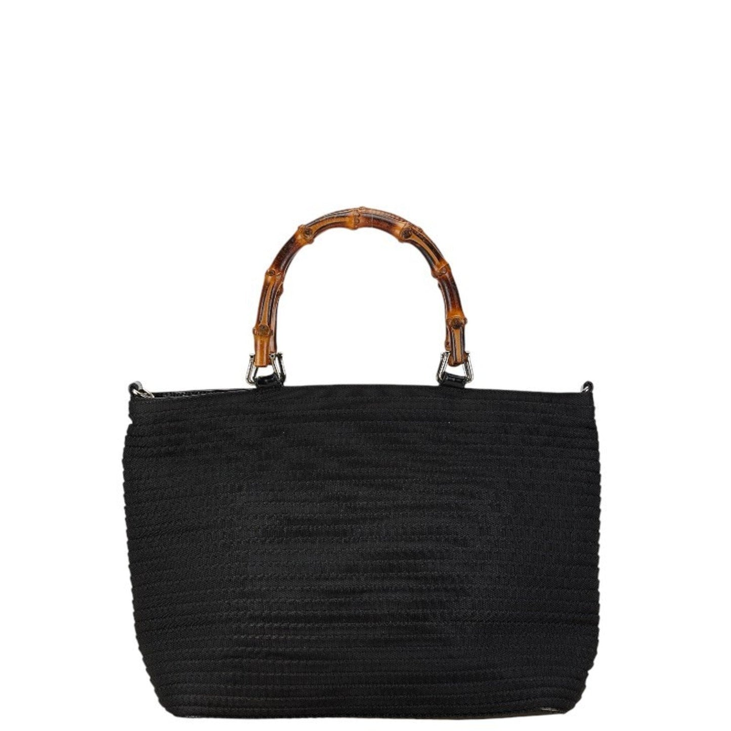Gucci Black Canvas Handbag Tote Bag
