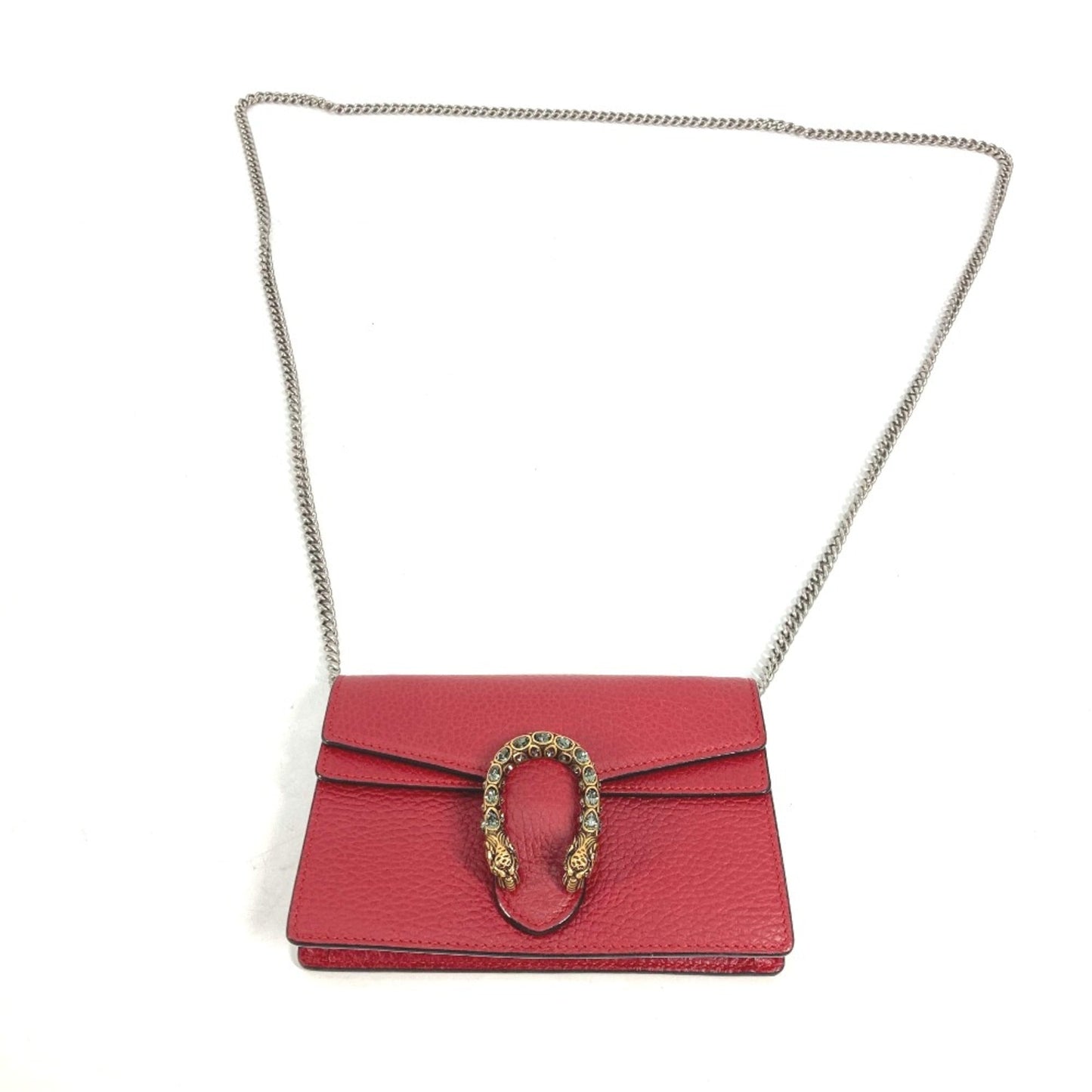 Gucci Red Leather Shoulder Bag