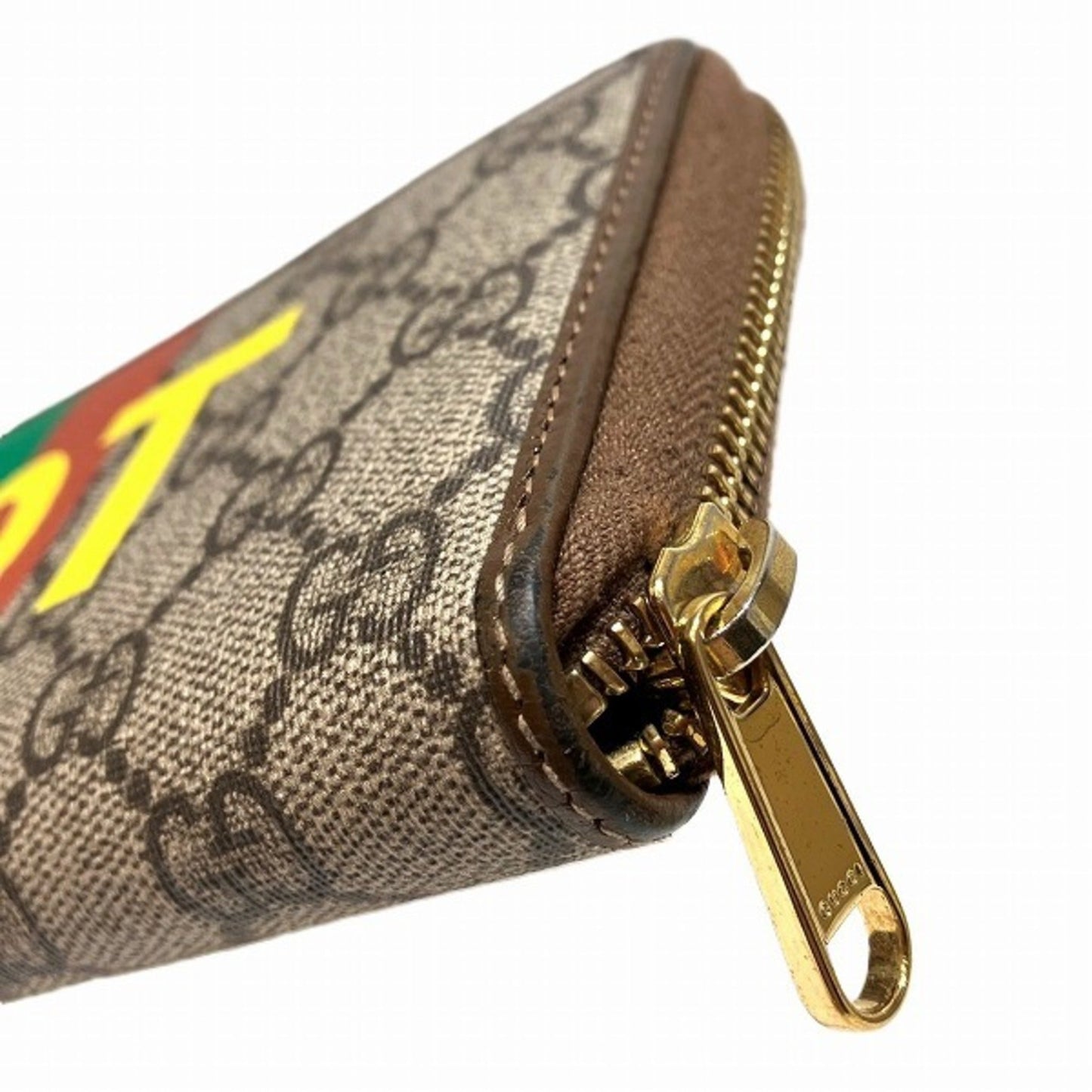Gucci Brown Gg Supreme Canvas Leather Coin Purse/Coin Case