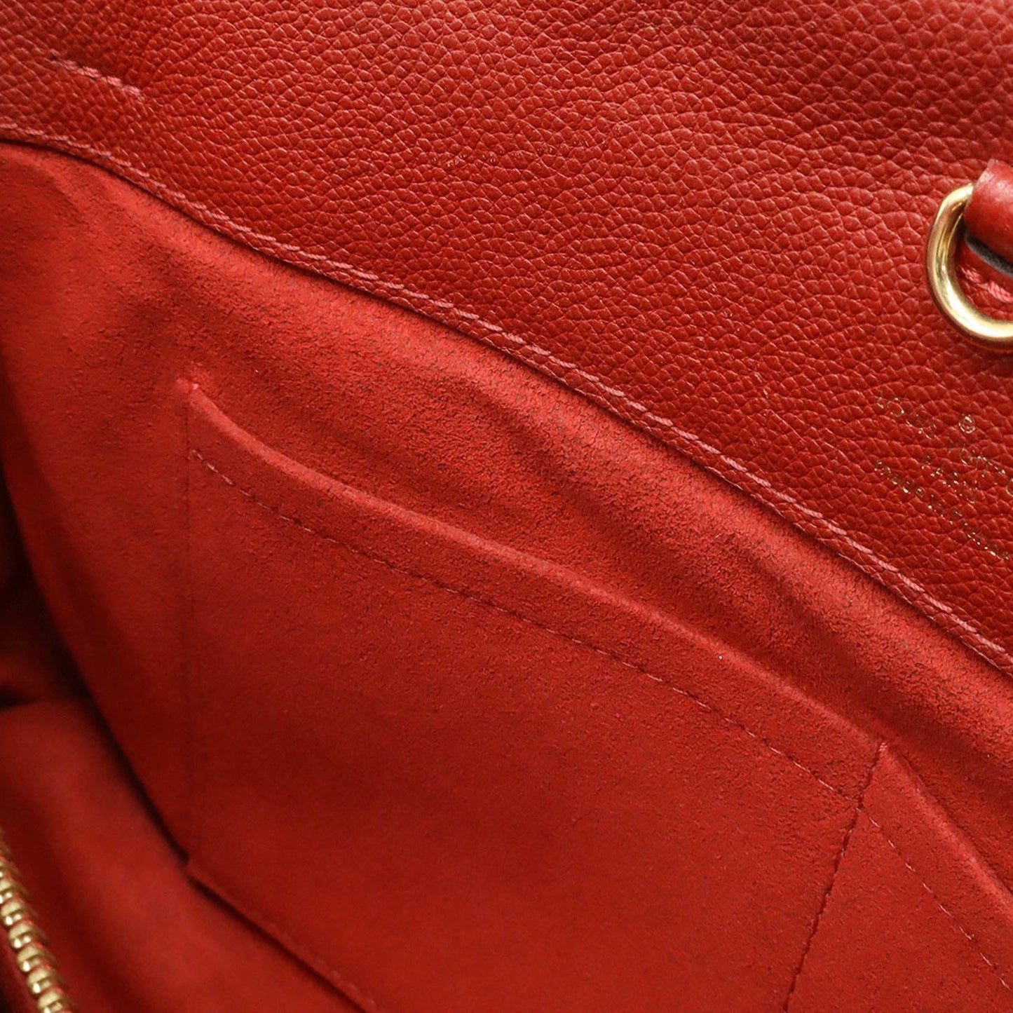 Louis Vuitton Cerise Red Color Monogram Leather Handbag Shoulder Bag