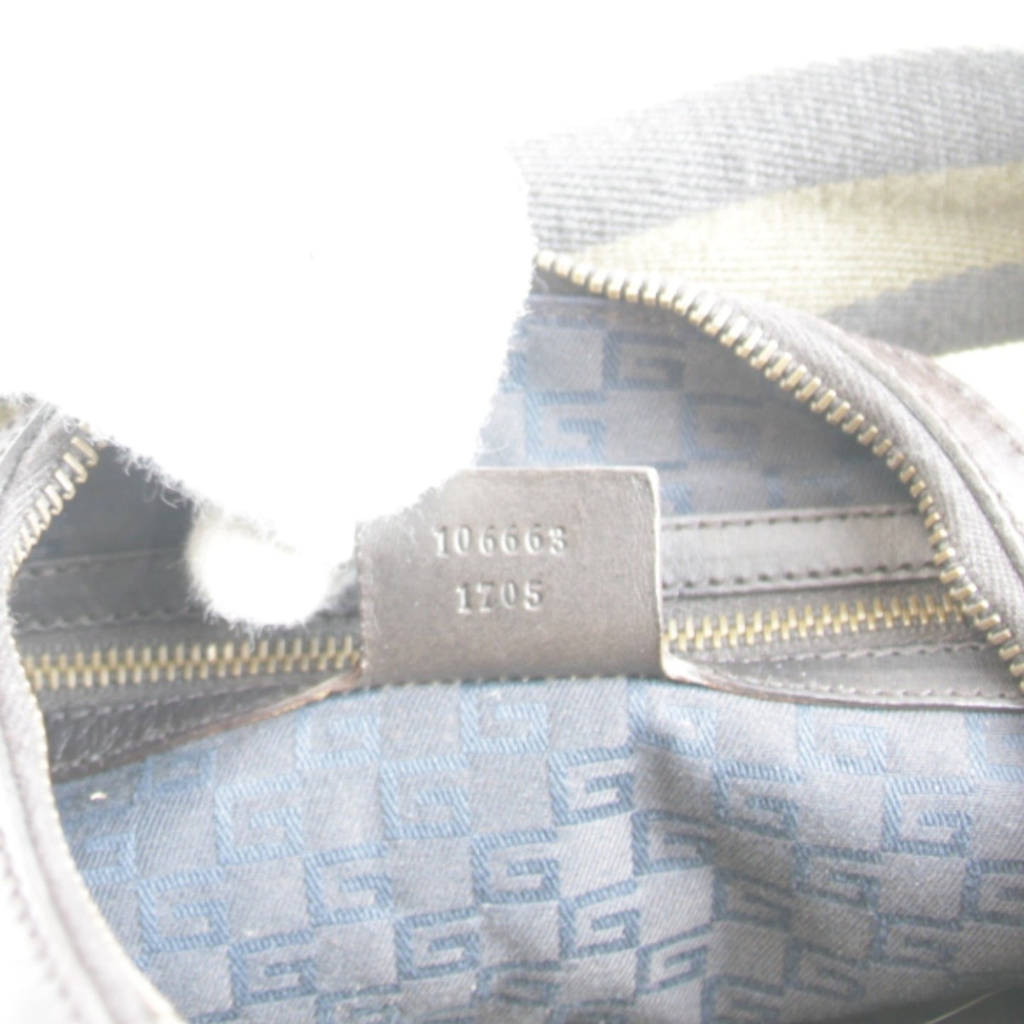 Gucci Khaki Canvas Handbag