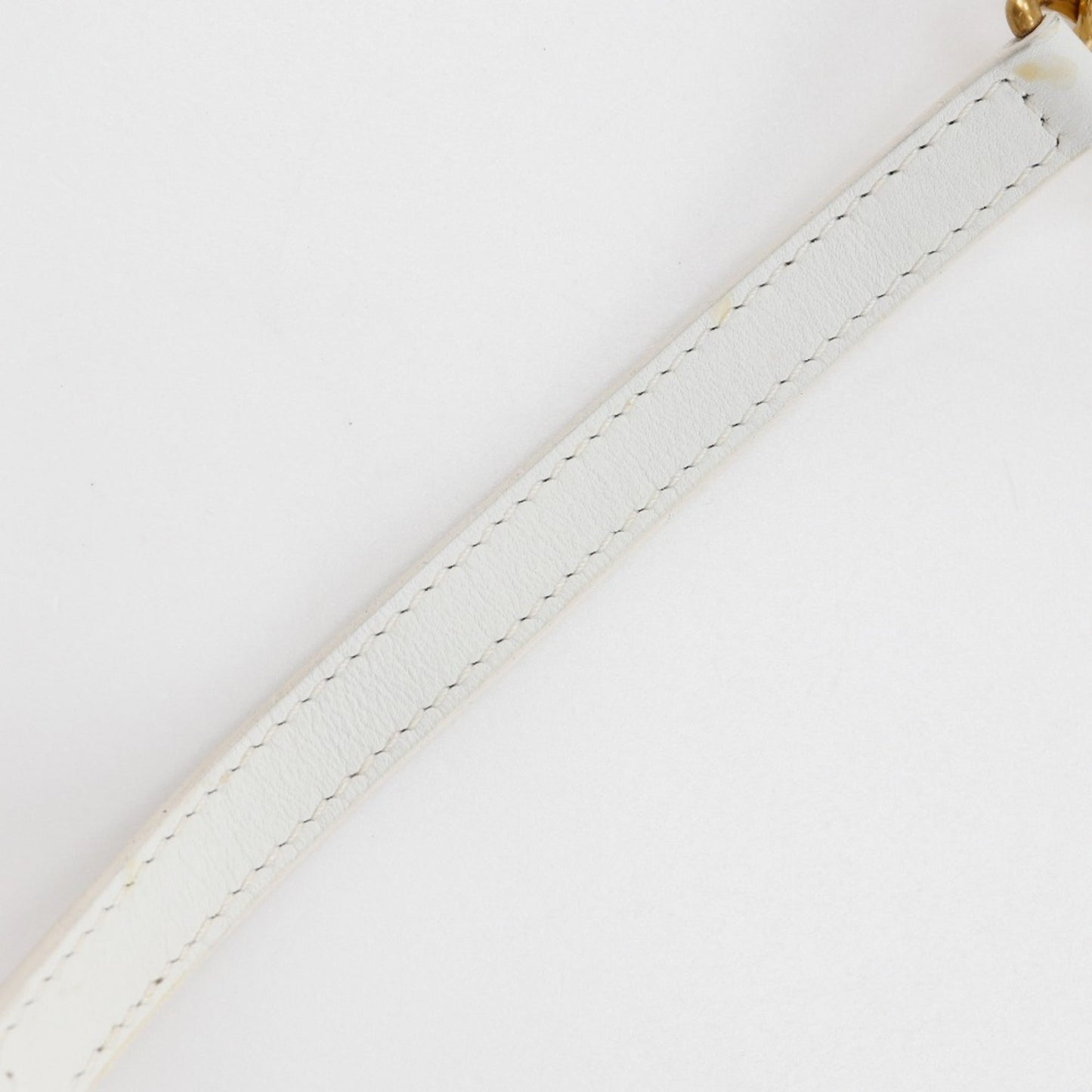 Louis Vuitton White Leather Shoulder Bag
