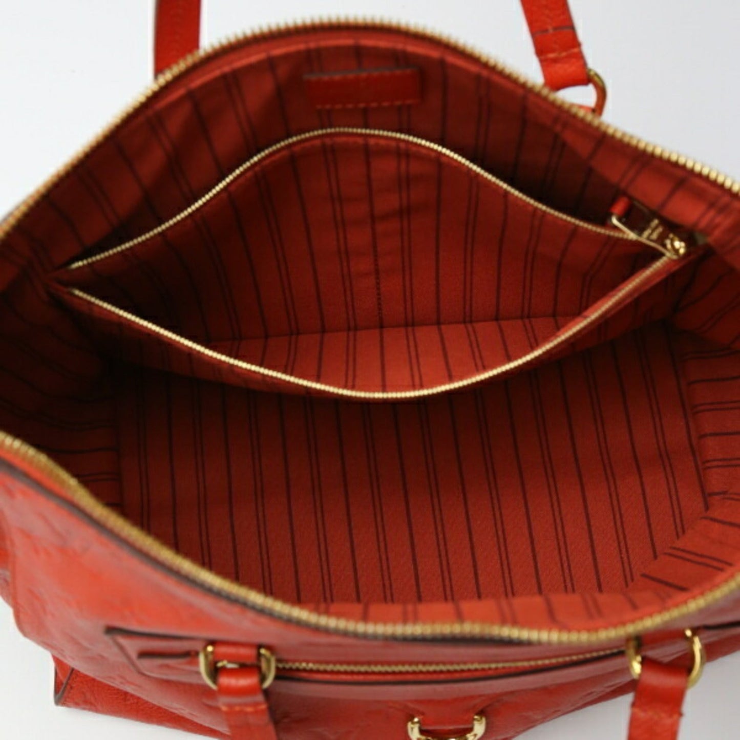 Louis Vuitton Red Color Monogram Empreinte Shoulder Bag Tote Bag