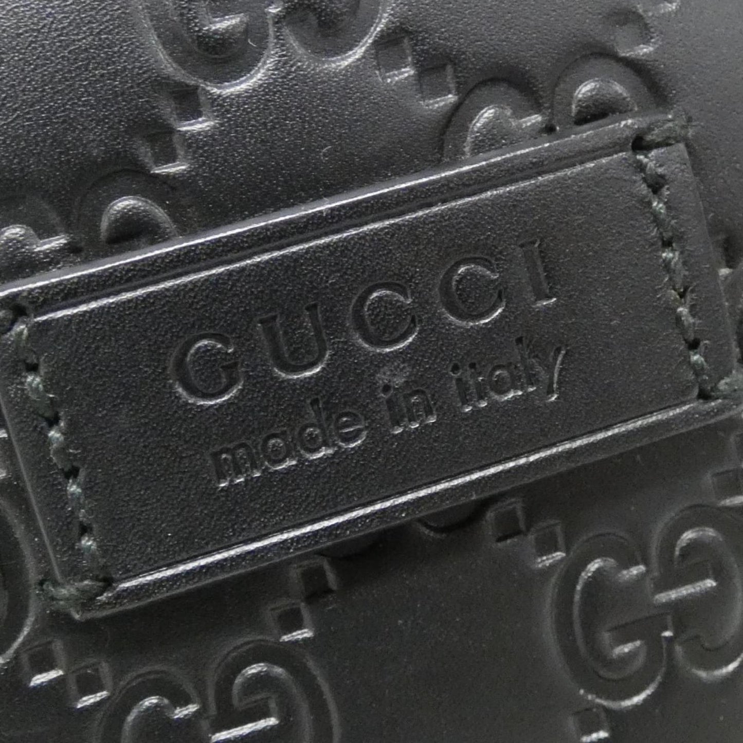 Gucci Black Leather Backpack