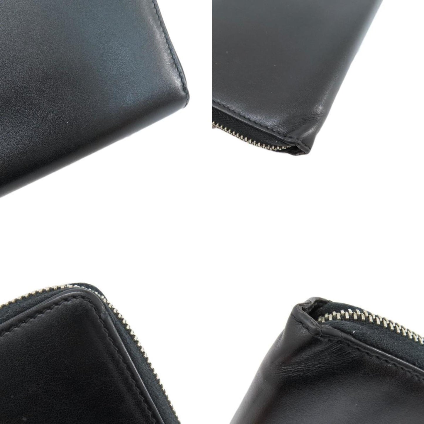 Gucci Black Leather Long Wallet (Bi-Fold)