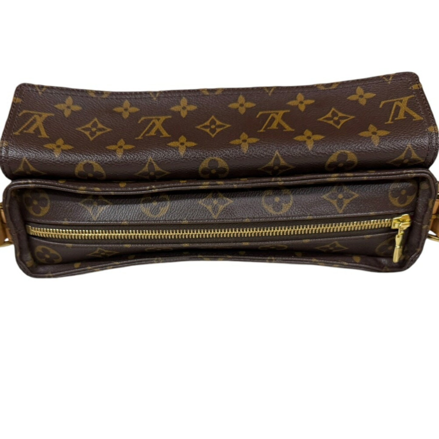 Louis Vuitton Brown Monogram Canvas Shoulder Bag