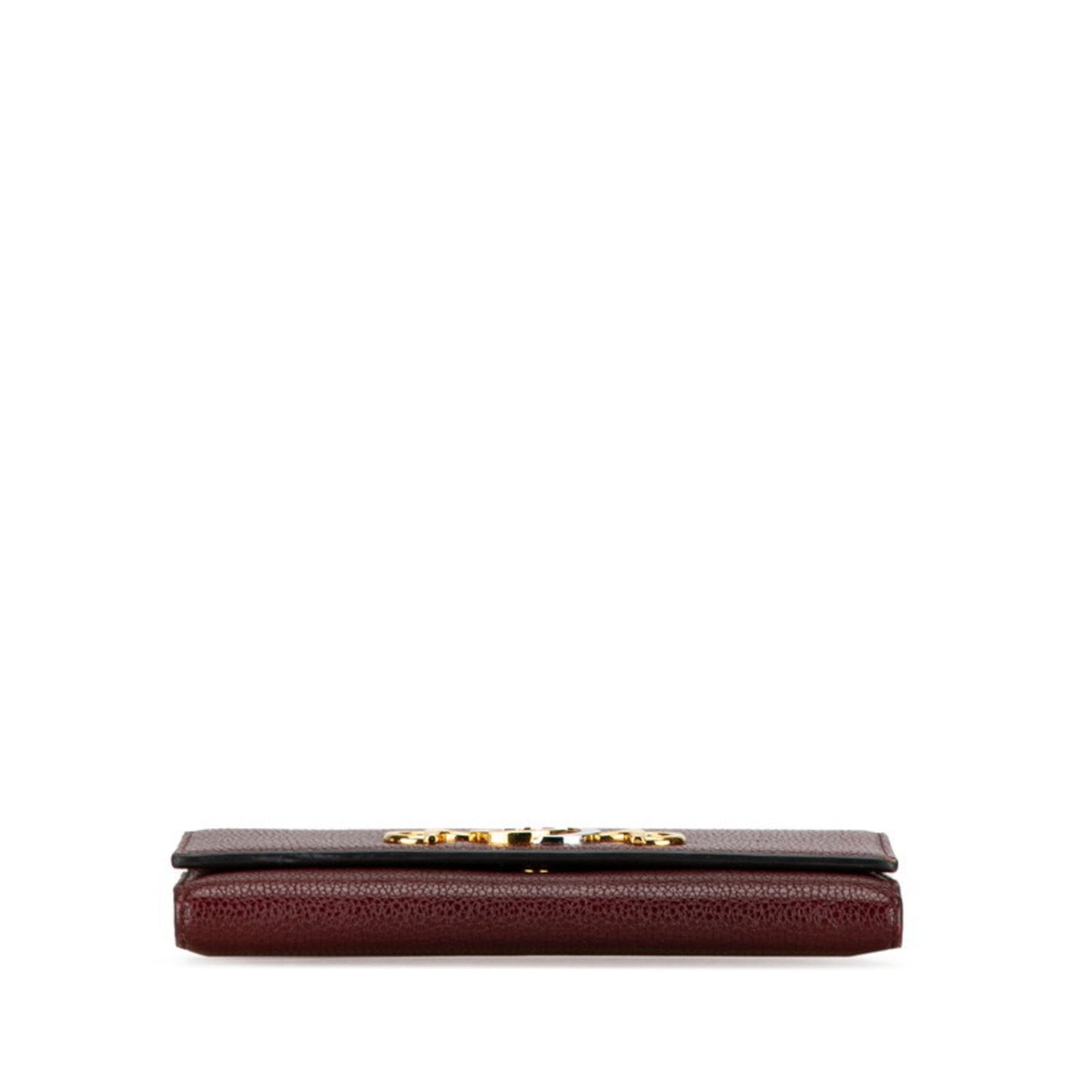 Gucci Wine Leather Long Wallet (Bi-Fold)