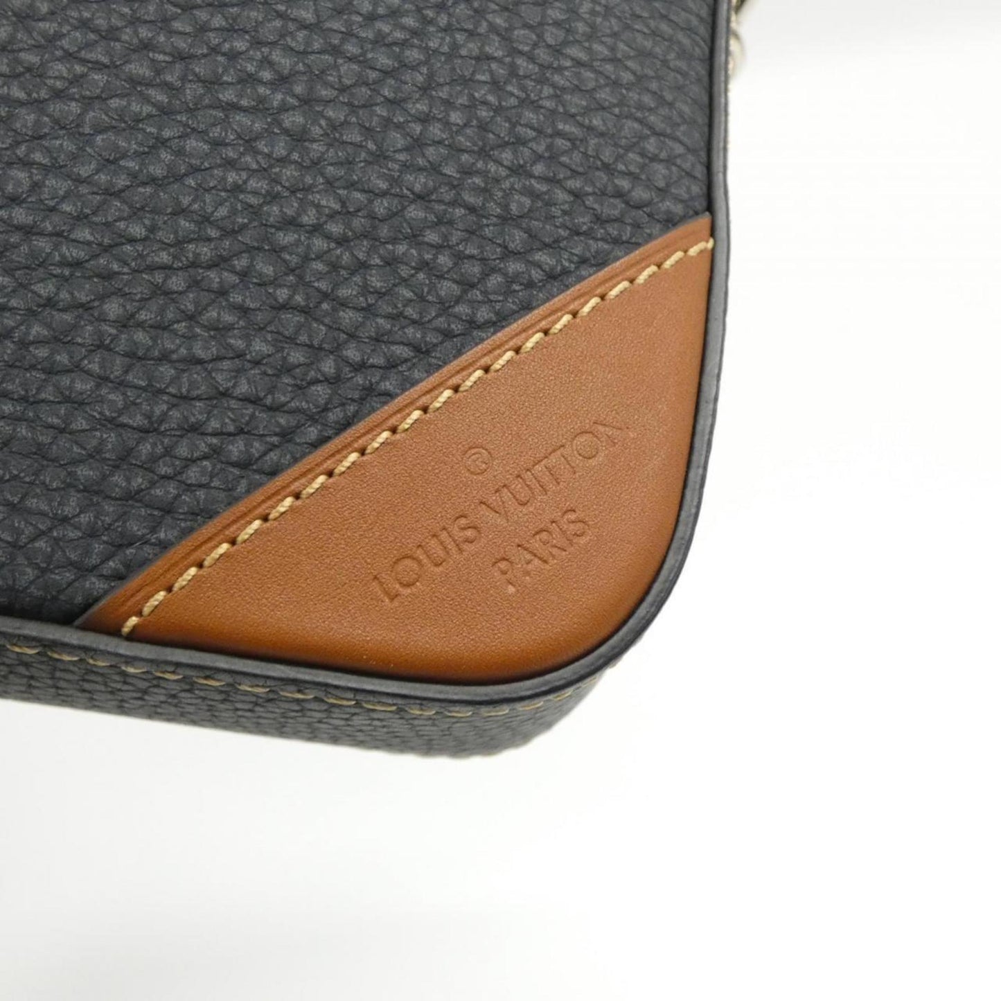 Louis Vuitton Blue Leather Shoulder Bag
