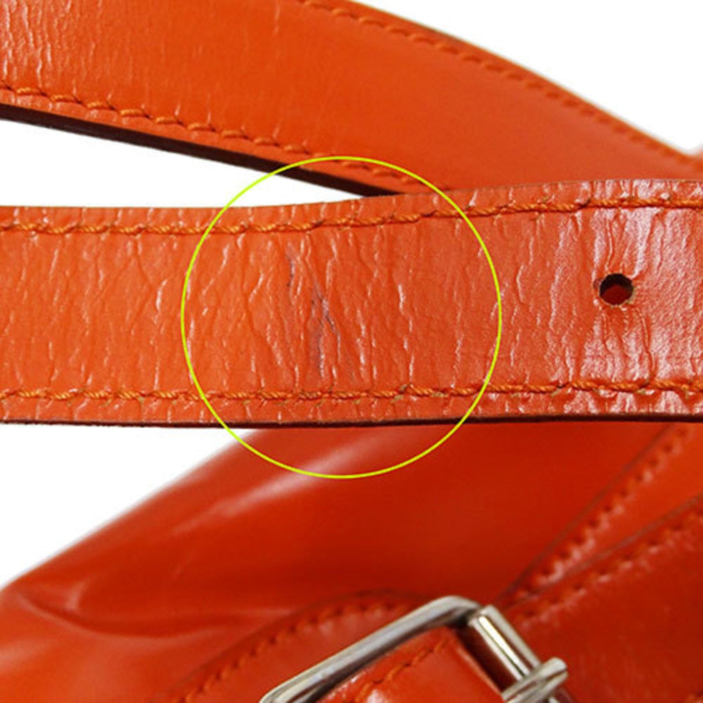 Gucci Orange Leather Backpack