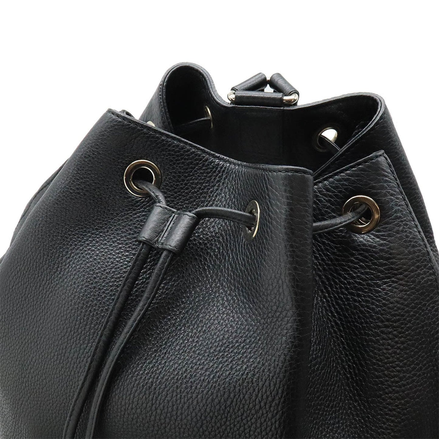 Gucci Black Leather Backpack
