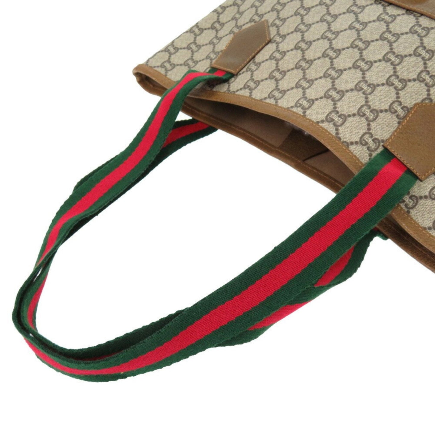 Gucci Beige Pvc Canvas Tote Bag