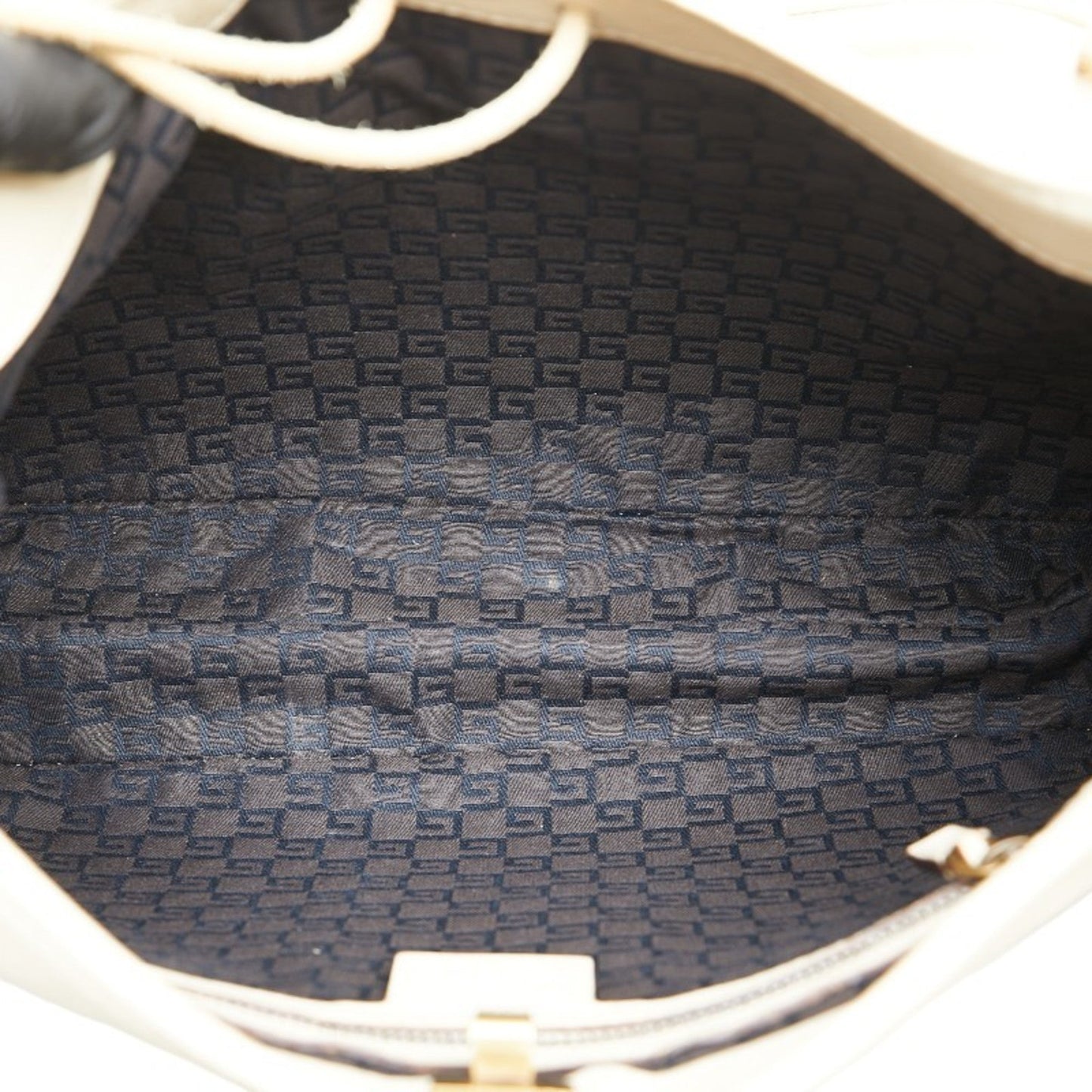 Gucci White Leather Shoulder Bag