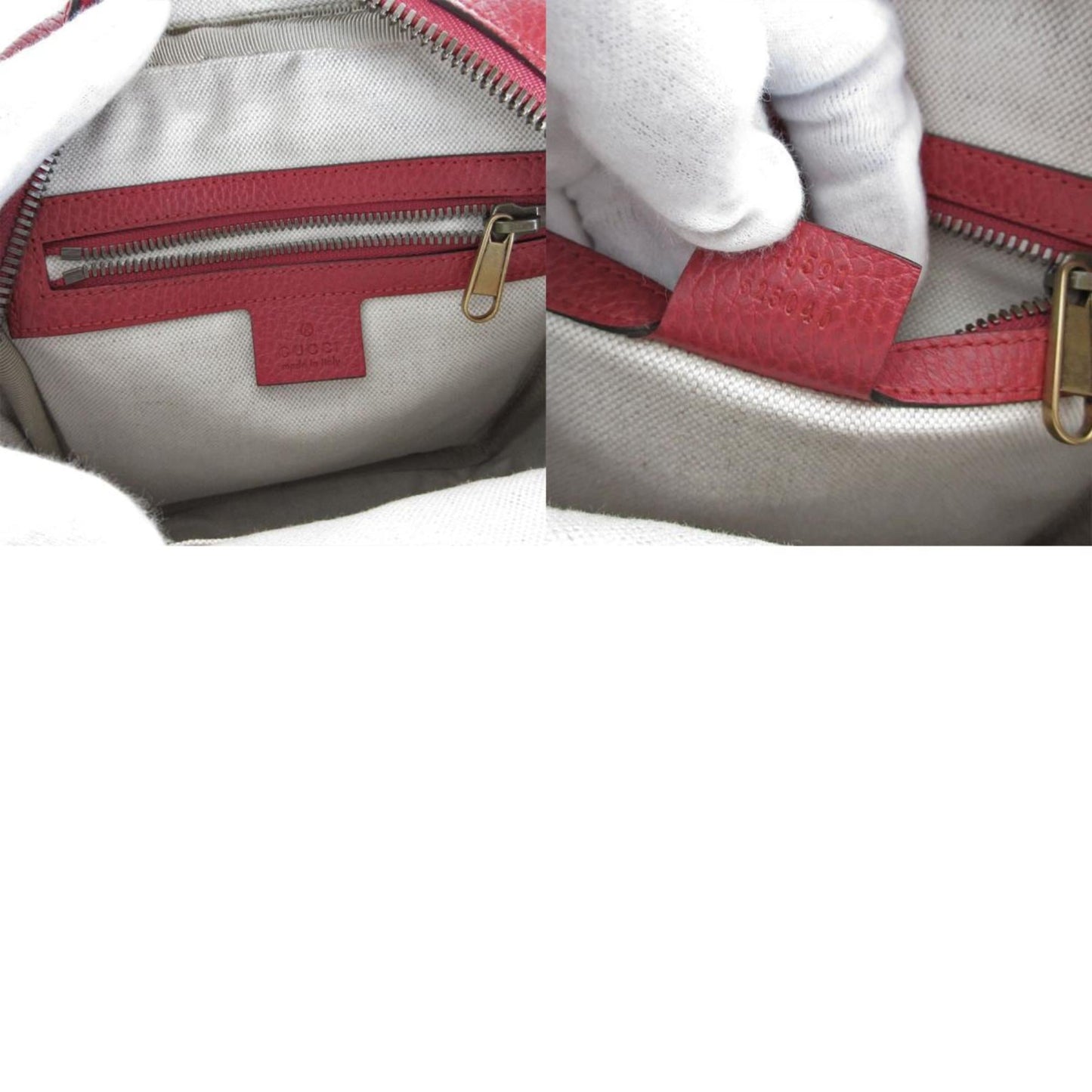 Gucci Dark Red Leather Shoulder Bag