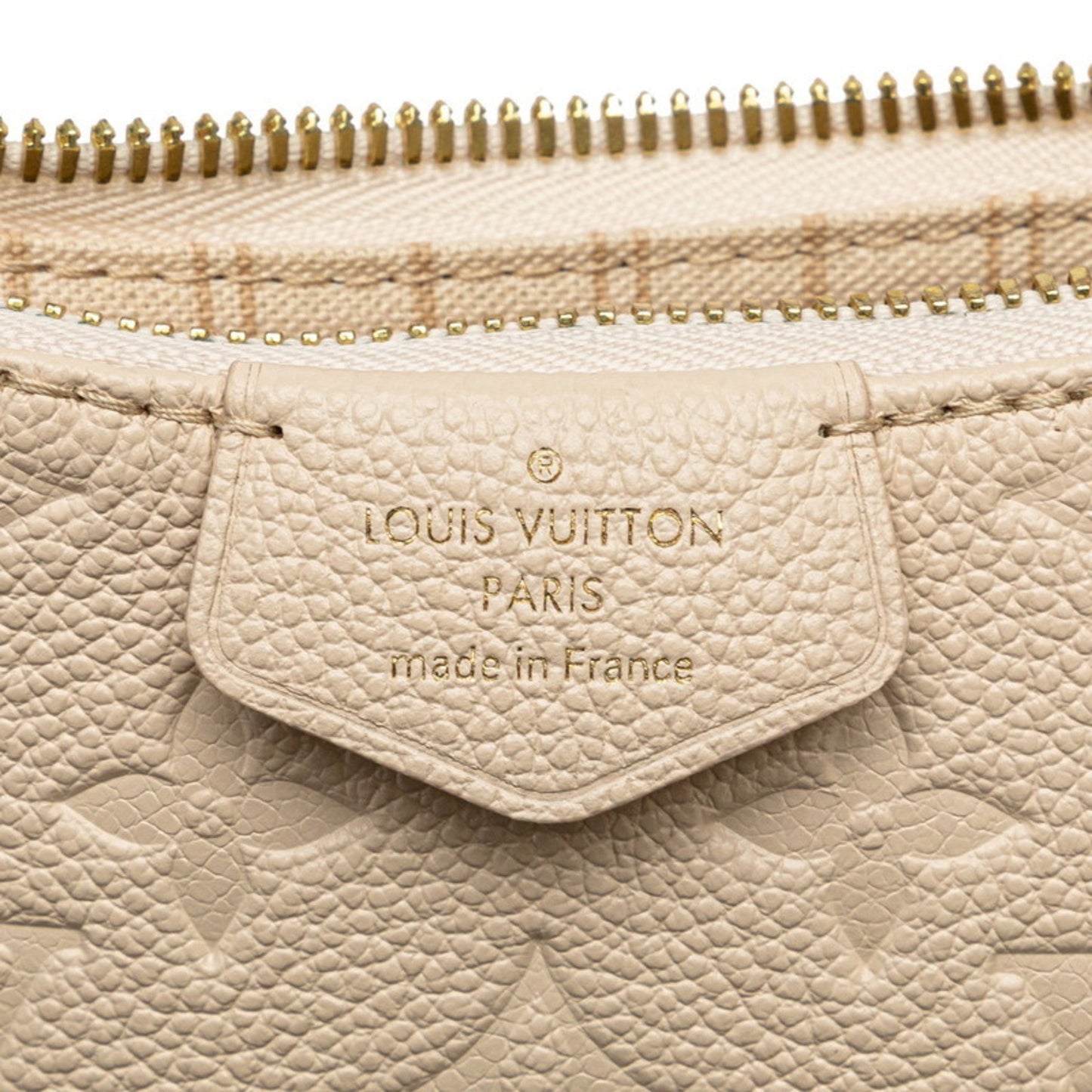 Louis Vuitton White Leather Handbag Shoulder Bag