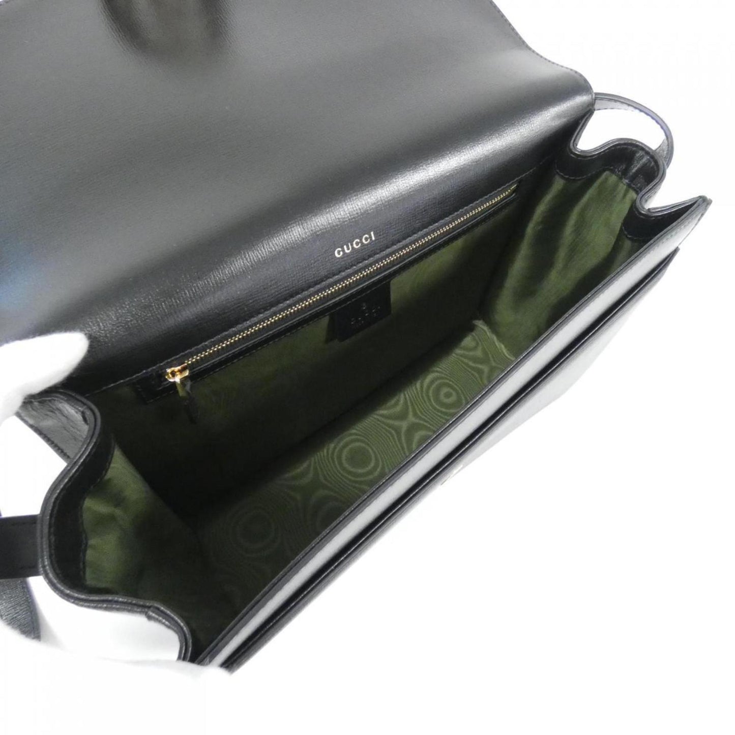 Gucci Black Leather Shoulder Bag