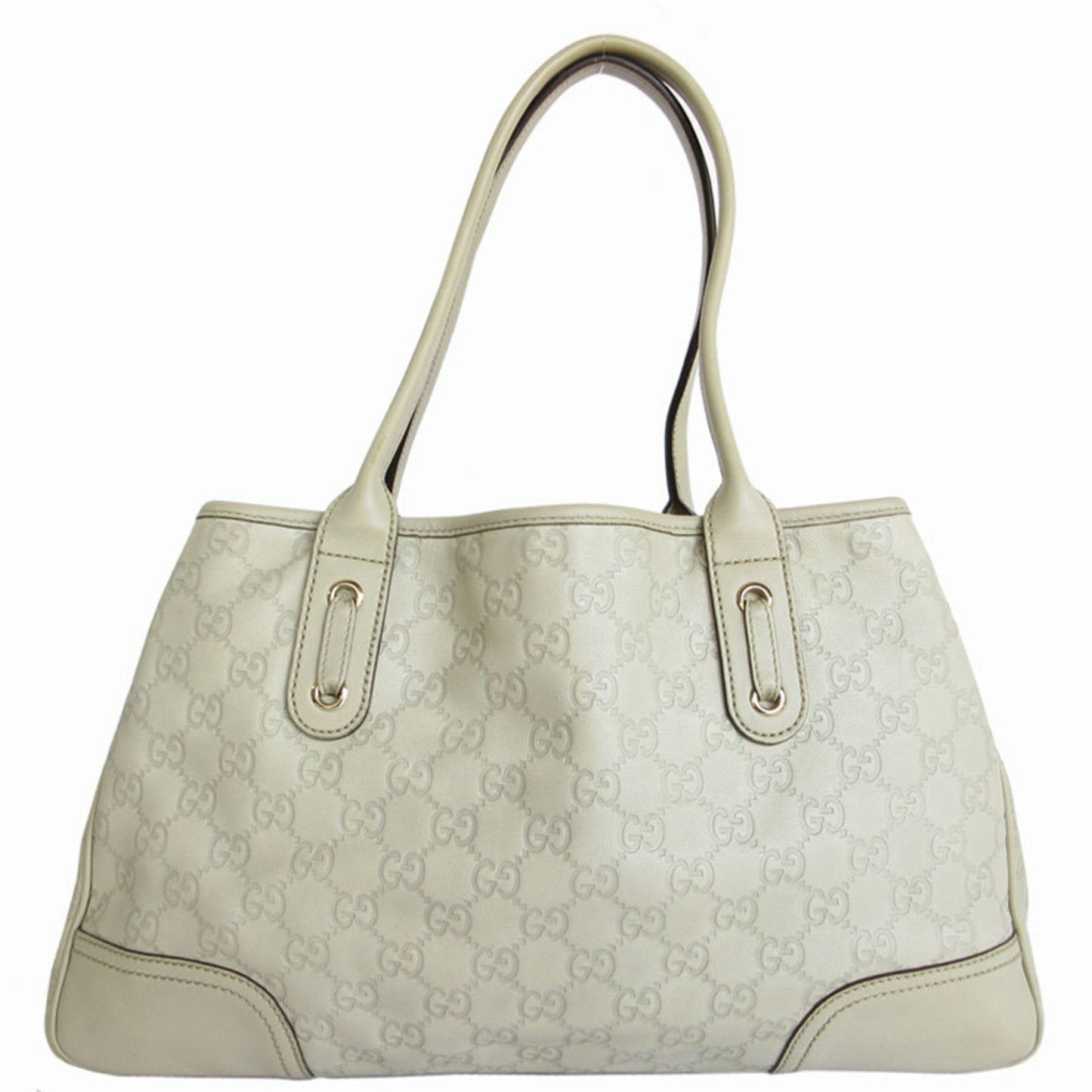 Gucci Beige Leather Handbag Tote Bag
