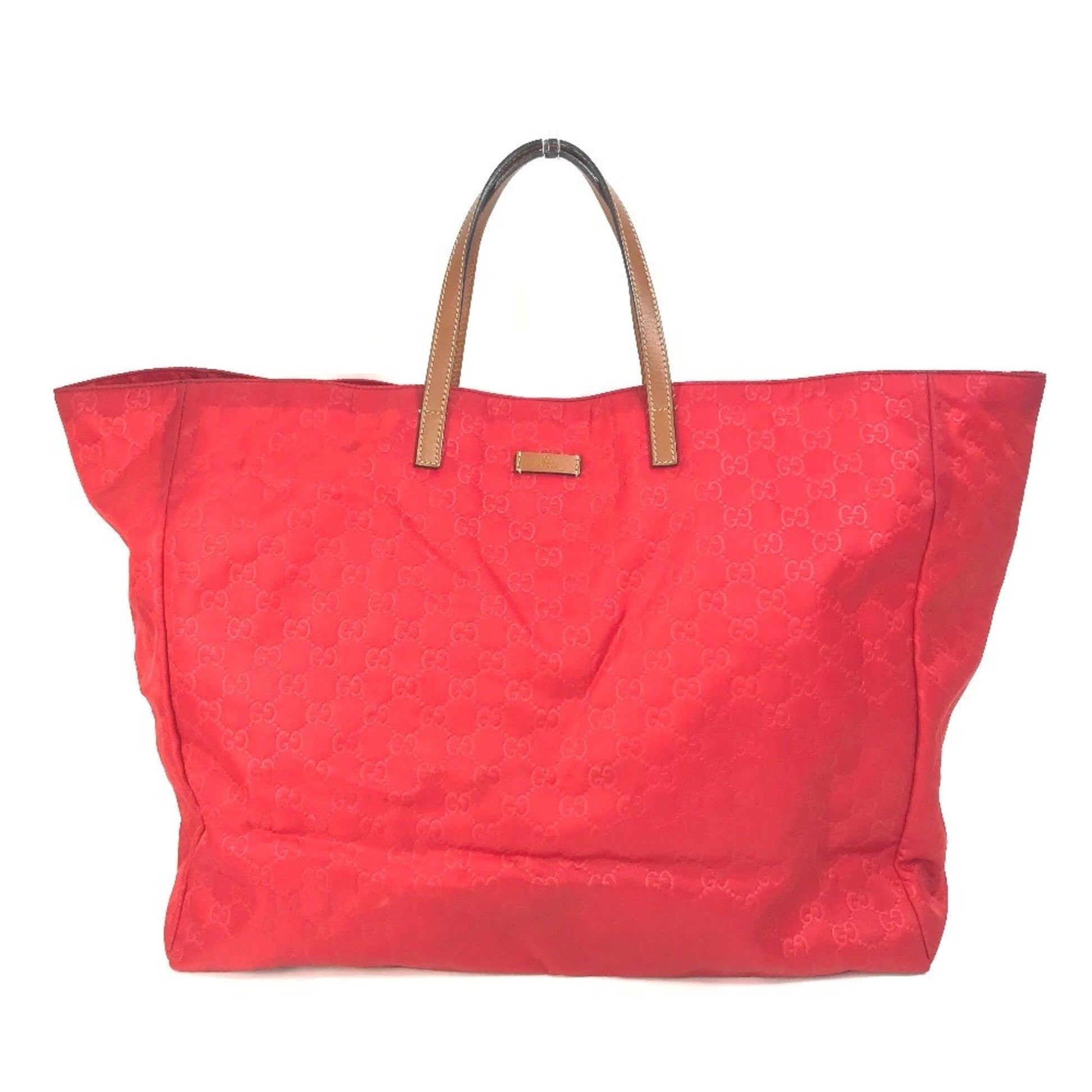 Gucci Red Cloth Tote Bag ()