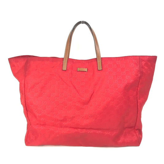 Gucci Red Cloth Tote Bag ()