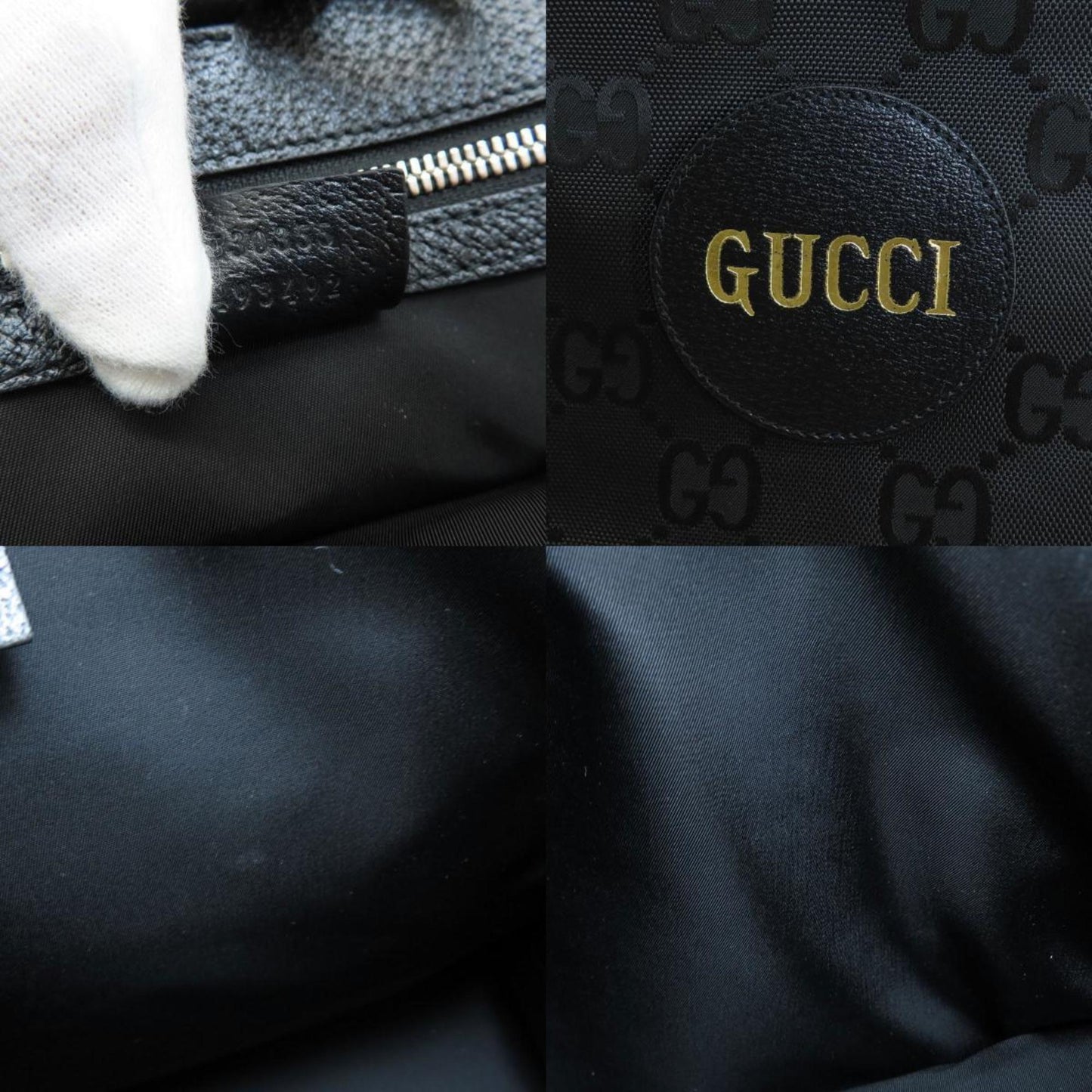 Gucci Black Canvas Tote Bag