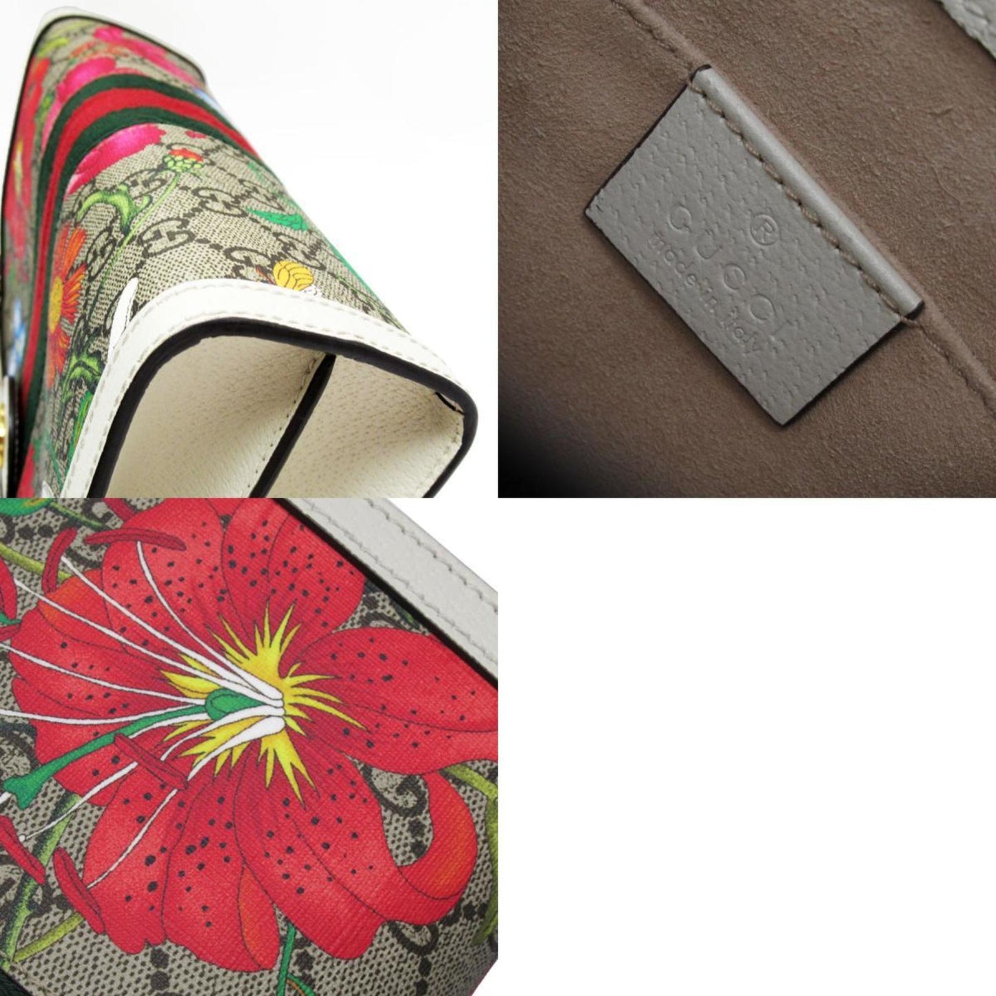 Gucci Multi-Color Pvc Leather Shoulder Bag