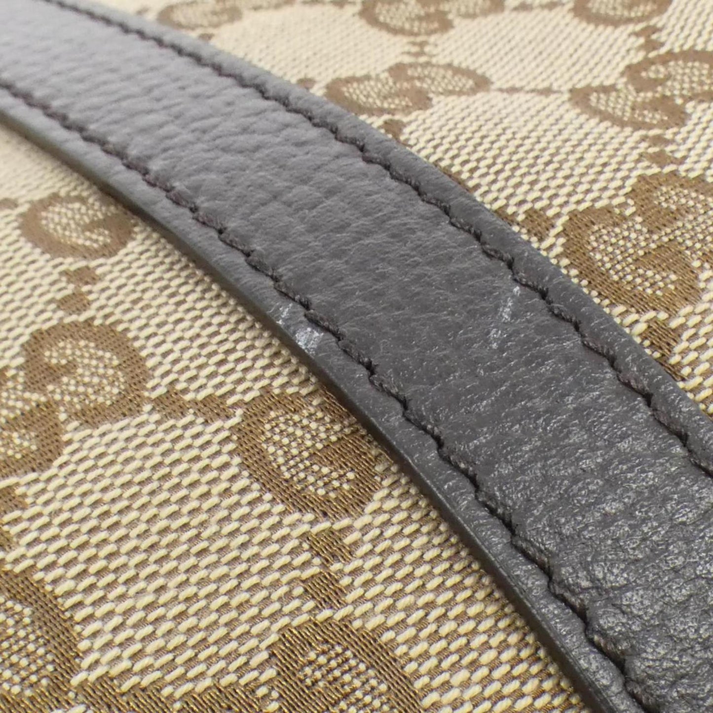 Gucci Beige Gg Canvas Boston Bag