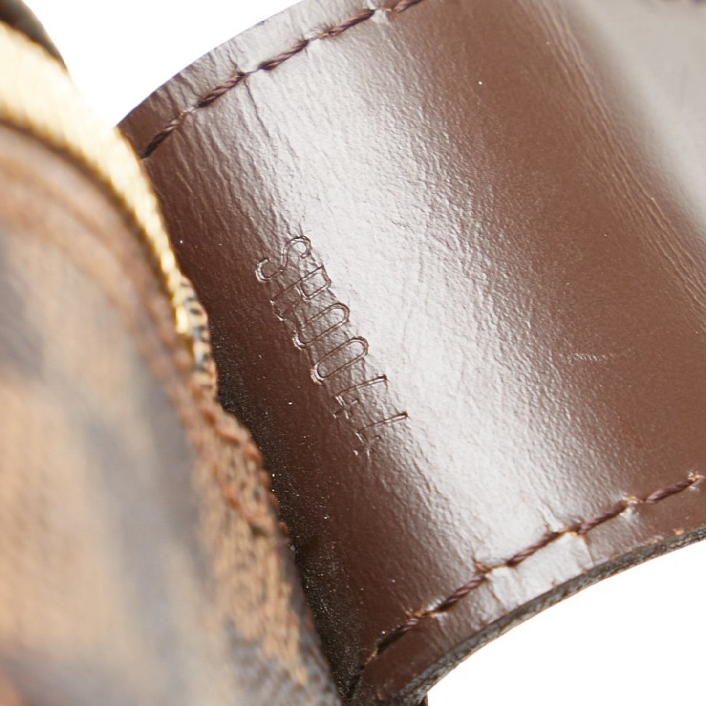 Louis Vuitton Brown Pvc Leather Shoulder Bag