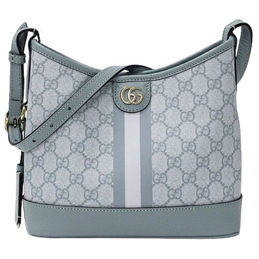 Gucci Blue Light Blue Gg Supreme Canvas Shoulder Bag ()