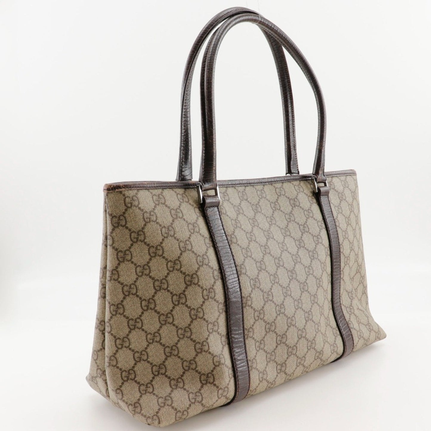 Gucci Brown Gg Plus Tote Bag