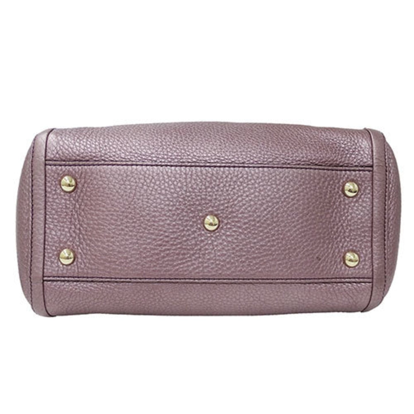Gucci Metallic Purple Leather Handbag Shoulder Bag