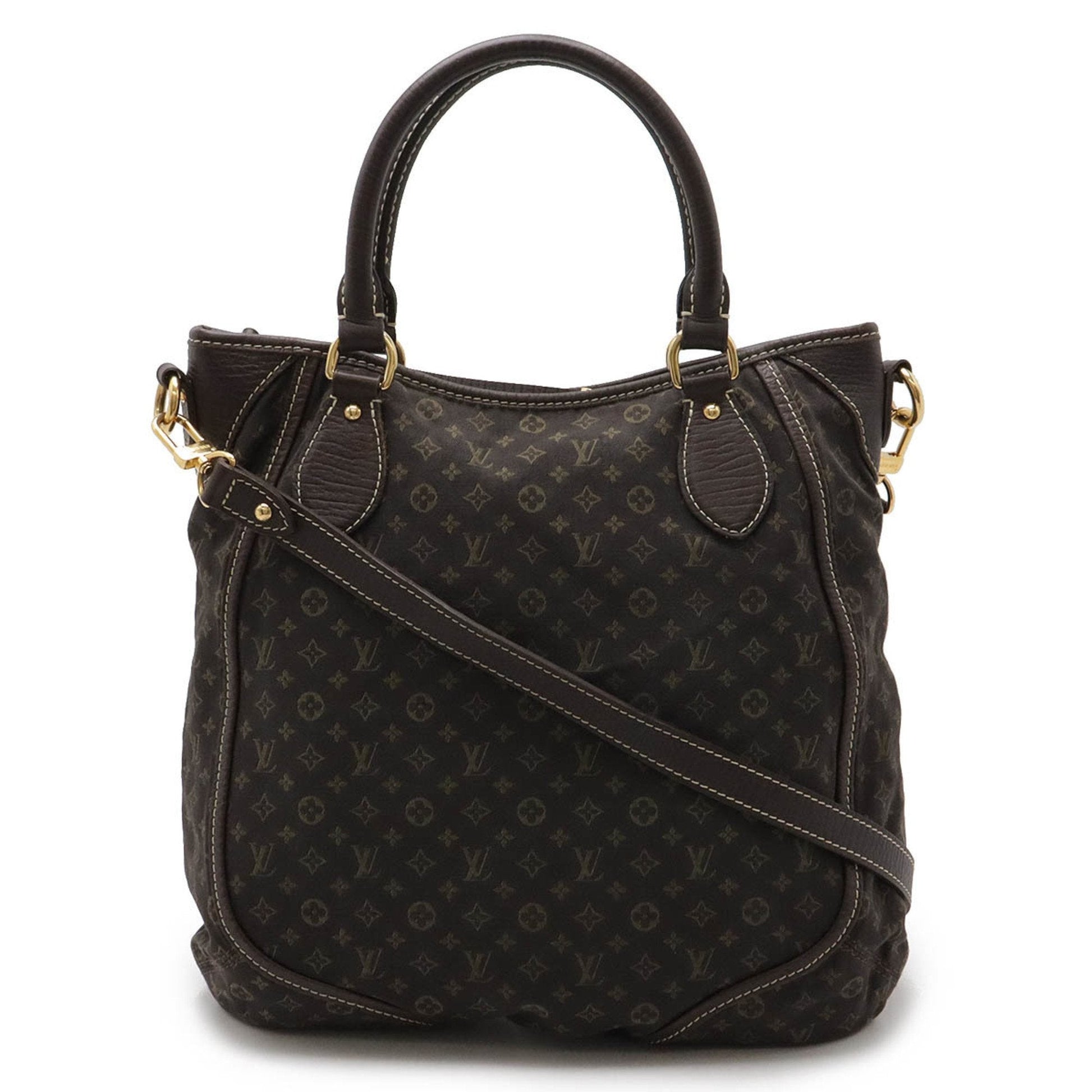 Louis Vuitton Ebene Canvas Leather Shoulder Bag Tote Bag ()