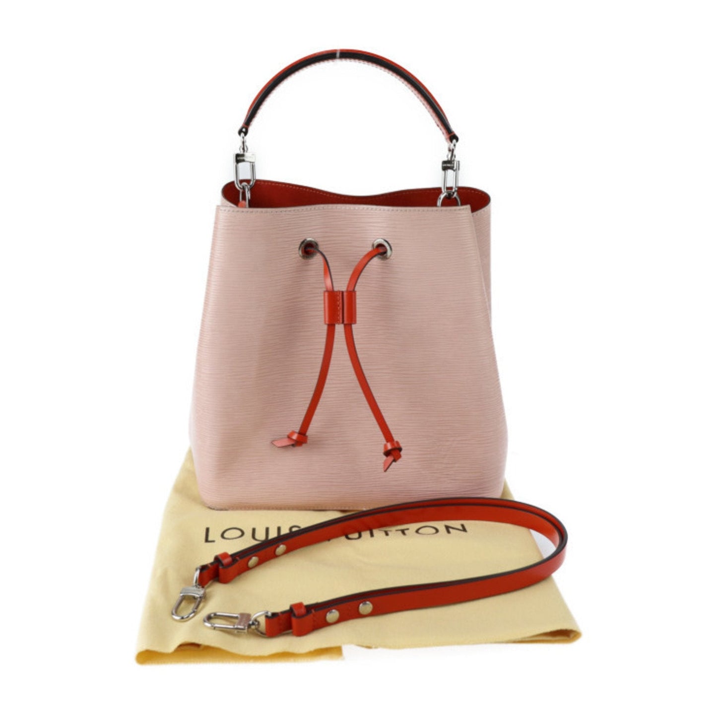 Louis Vuitton Epi Bicolor Orange Rose Ballerine Epi Leather Handbag Shoulder Bag Tote Bag