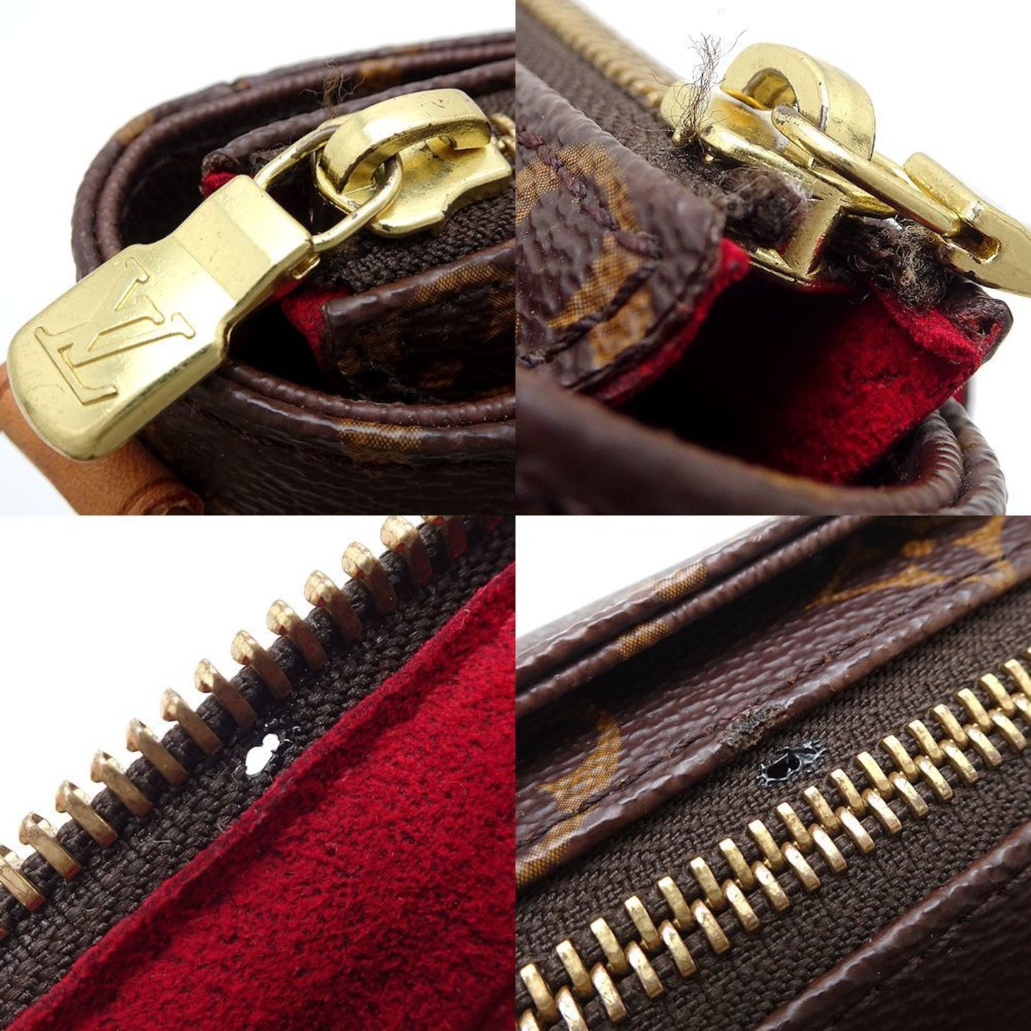 Louis Vuitton Brown Canvas Shoulder Bag