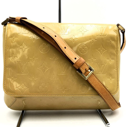 Louis Vuitton Beige Gold Vernis Shoulder Bag ()