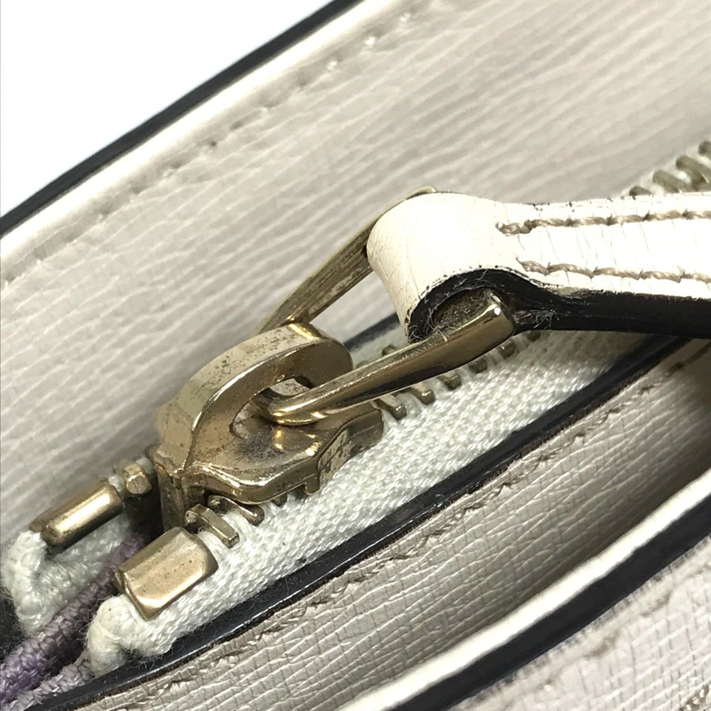 Gucci White Leather Tote Bag