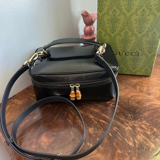 The Junco Crossbody/Clutch - Larger Orvis bags Gucci Bamboo Cosmetic Bag in Black Leather