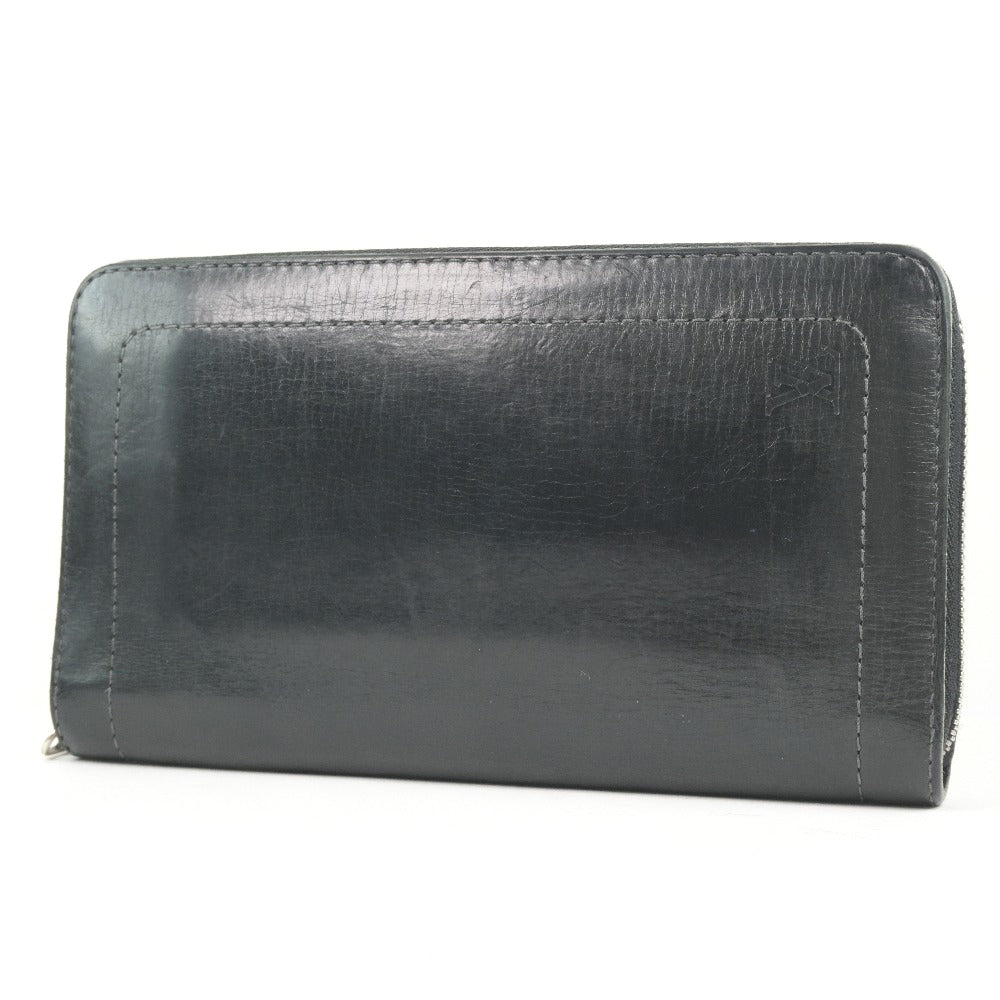 Louis Vuitton Zippy Organizer Black Leather Wallet  ()