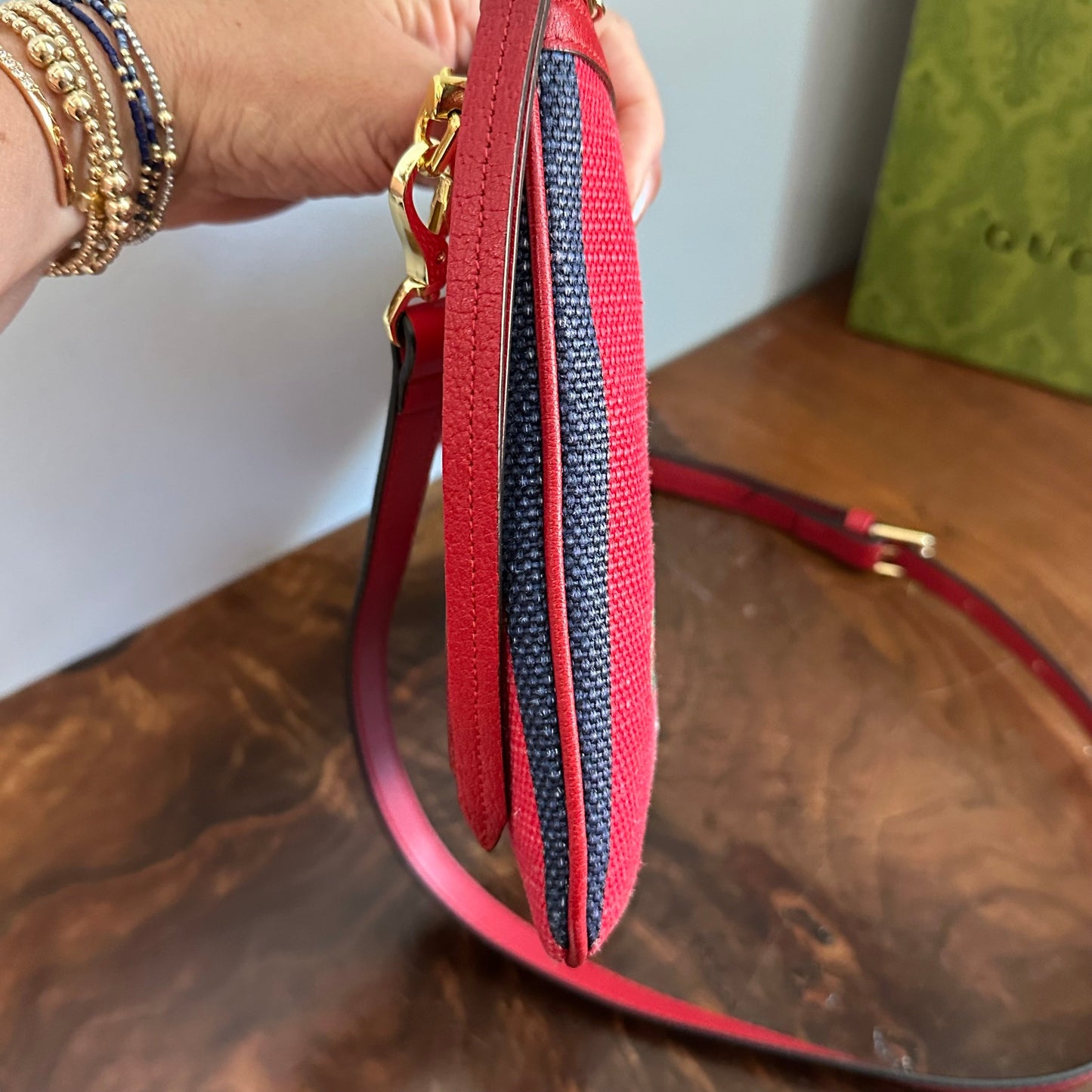 The Junco Crossbody - Red/White/Blue Orvis bags Gucci GG