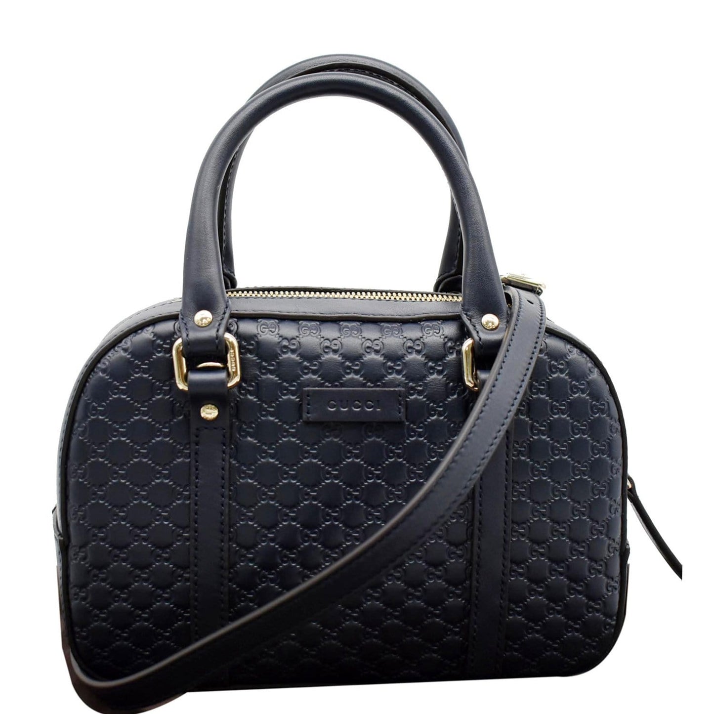 GUCCI Microguccissima Small Leather Crossbody Bag Blue 510289