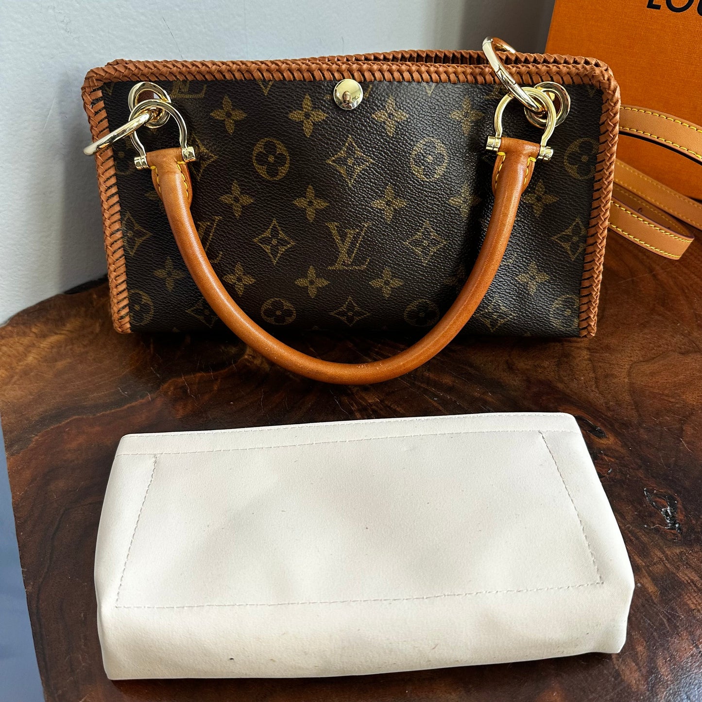 The Short Swan -Orvis bags Monogram in Vachetta Crossbody - 2 Straps!