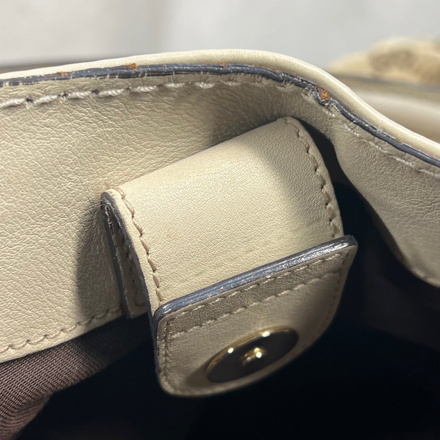 GUCCI Sukey Cream Beige GG Canvas Large Tote Bag