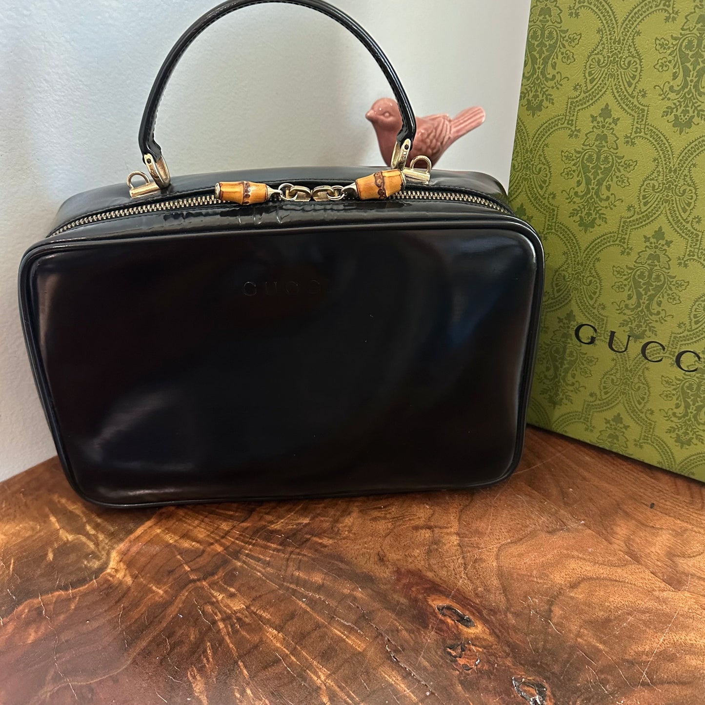The Junco Crossbody/Clutch - Larger Orvis bags Gucci Bamboo Cosmetic Bag in Black Leather (Vertical)