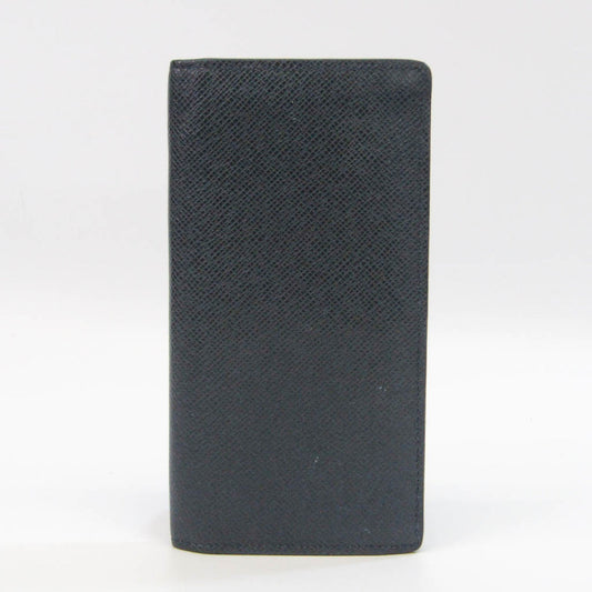 Louis Vuitton Portefeuille Brazza Navy Leather Wallet  ()