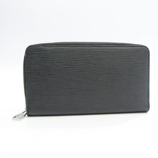 Louis Vuitton Zippy Organizer Black Leather Wallet  ()