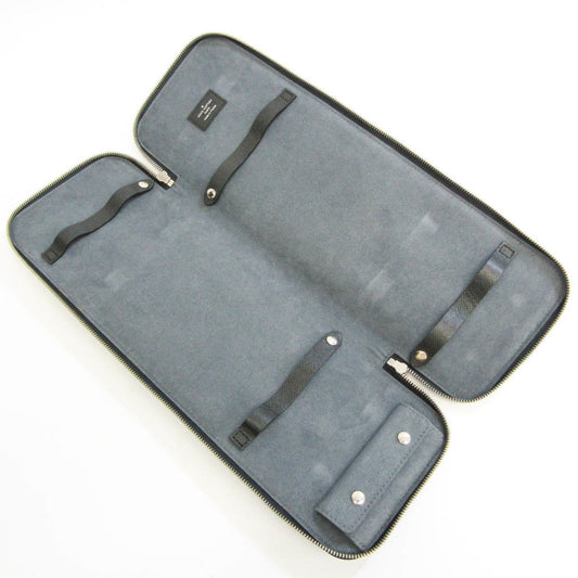 Louis Vuitton Etui 5 Cravates Black Leather Tie  ()
