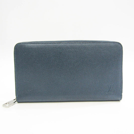 Louis Vuitton Zippy Organizer Black Leather Wallet  ()